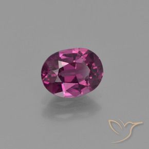 Granato rodolite naturale porpora da 1,03 ct, taglio ovale, VS