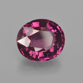 Granato rodolite naturale rosso da 4,58 ct, taglio ovale, VVS