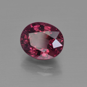Granato rodolite naturale rosso da 3,03 ct, taglio ovale, VS
