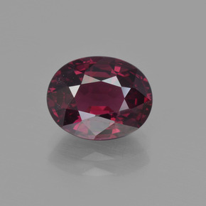 Granato rodolite naturale rosso da 2,89 ct, taglio ovale, VS