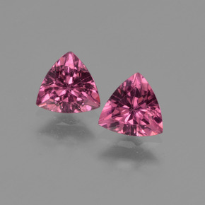 Granato rodolite naturale rosa da  ct, trillion, VS