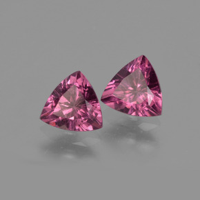 Granato rodolite naturale rosa da  ct, trillion, VS