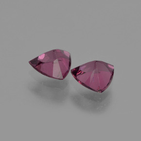 Granato rodolite naturale rosa da  ct, trillion, VS