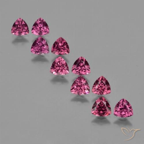 5.79ctw Naturale Viola medio Granato rodolite, Taglio trillion, VS
