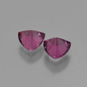 Gemme di Granato Rodolite Rosato naturale da  ct, Taglio trillion, VS