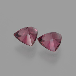 Gemme di Granato Rodolite Rosato naturale da  ct, Taglio trillion, VS