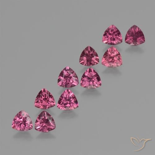 5.20ctw Naturale Viola medio Granato rodolite, Taglio trillion, VS