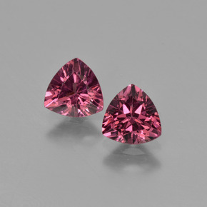 Granato rodolite naturale rosa da  ct, trillion, VS