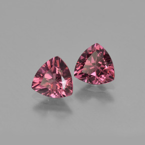 Granato rodolite naturale rosa da  ct, trillion, VS