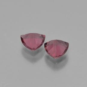 Granato rodolite naturale rosa da  ct, trillion, VS