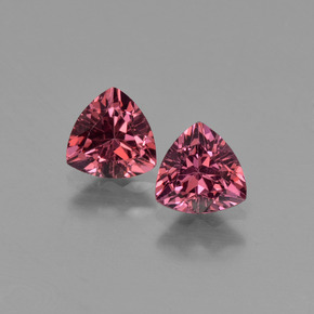 Granato rodolite naturale rosa da  ct, trillion, VS