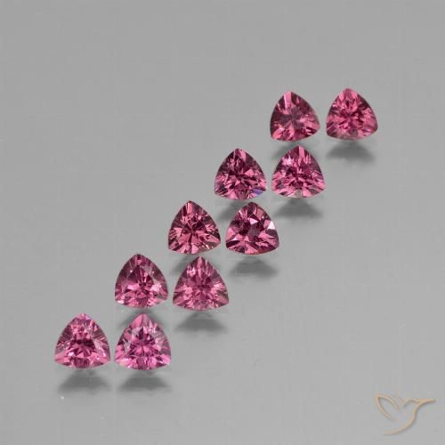 4.62ctw Naturale Viola medio Granato rodolite, Taglio trillion, VS