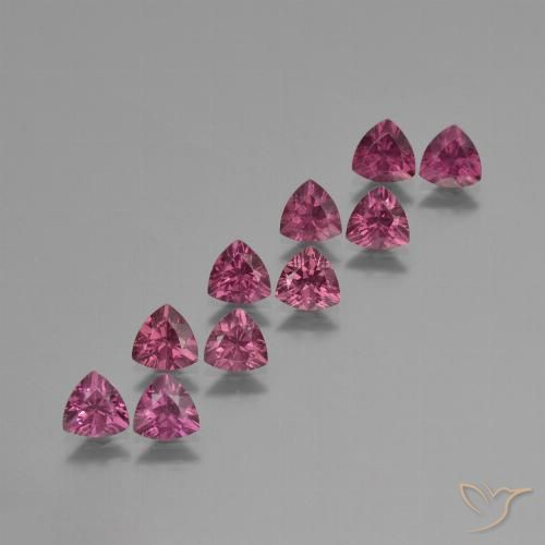 4.85ctw Naturale Viola medio Granato rodolite, Taglio trillion, VS