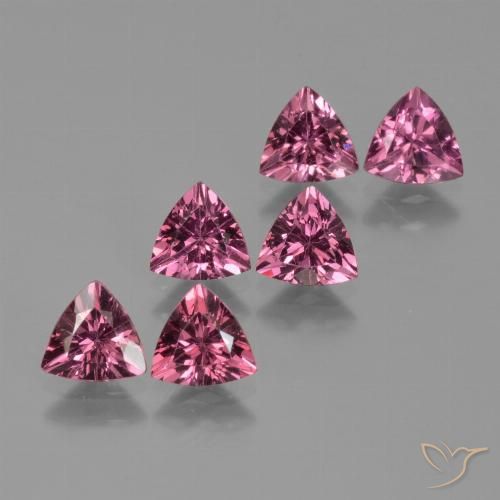 3.12ctw Naturale Viola medio Granato rodolite, Taglio trillion, VS