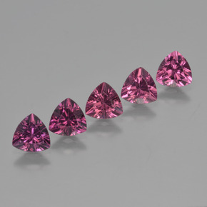 Granato rodolite naturale rosa da  ct, trillion, VS