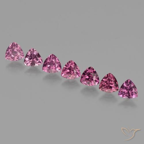3.75ctw Naturale Viola medio Granato rodolite, Taglio trillion, VS