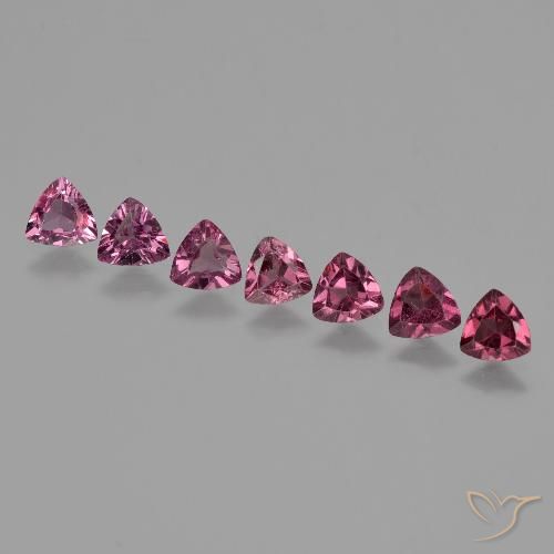 2.76ctw Naturale Viola medio Granato rodolite, Taglio trillion, VS
