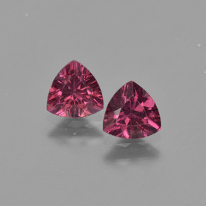 Granato rodolite naturale rosa da  ct, trillion, VS