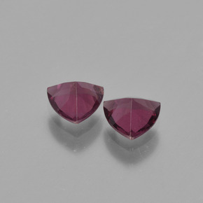 Granato rodolite naturale rosa da  ct, trillion, VS