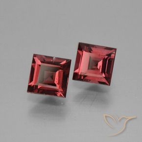 Gemme di Granato rodolite Vino Rosso Profondo naturale da 1.61 ct, Quadrato, VS