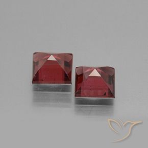 Gemme di Granato rodolite Vino Rosso Profondo naturale da 1.61 ct, Quadrato, VS