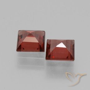 Gemme di Granato rodolite Rosso scuro naturale da 1.43 ct, Quadrato, VS