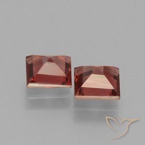 Gemme di Granato rodolite Rosso scarlatto profondo naturale da 1.46 ct, Quadrato, VS