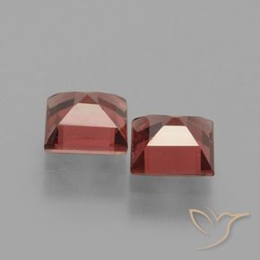Gemme di Granato rodolite Rosso scuro naturale da 1.54 ct, Quadrato, VS