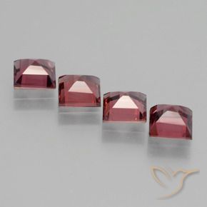 Gemme di Granato rodolite Rosso scuro naturale da 2.71 ct, Quadrato, VS