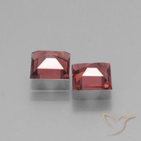 Gemme di Granato rodolite Rosso scarlatto naturale da 1.44 ct, Quadrato, VS