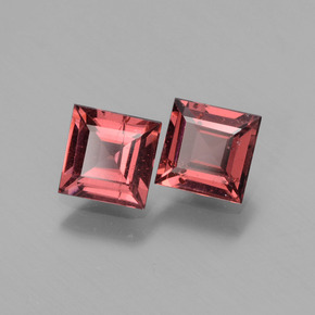 Granato rodolite naturale rosso da 1,44 ct, quadrato, VS