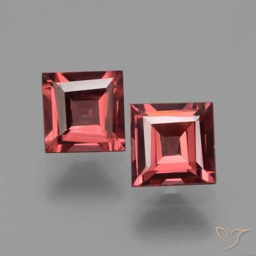 1.57ctw Naturale Rosso cremisi Granato rodolite, Quadrato, VS