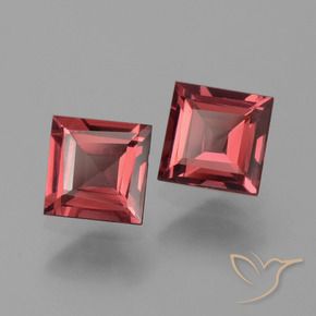 Gemme di Granato rodolite Rosso cremisi naturale da 1.57 ct, Quadrato, VS