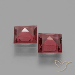 Gemme di Granato rodolite Rosso cremisi naturale da 1.57 ct, Quadrato, VS