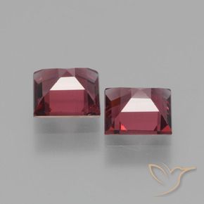 Gemme di Granato rodolite Rosso scarlatto naturale da 1.53 ct, Quadrato, VS