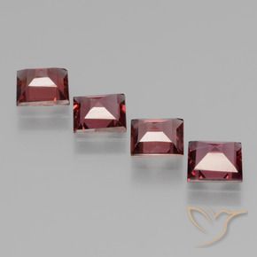 Gemme di Granato rodolite Rosso scuro naturale da 2.47 ct, Quadrato, VS