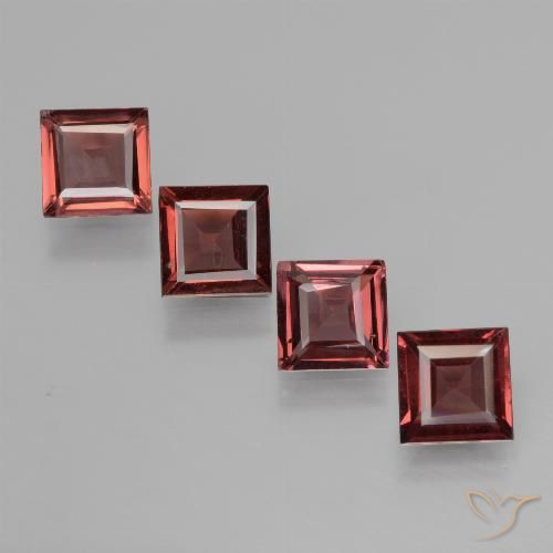 2.37ctw Naturale Rosso scuro Granato rodolite, Quadrato, VS