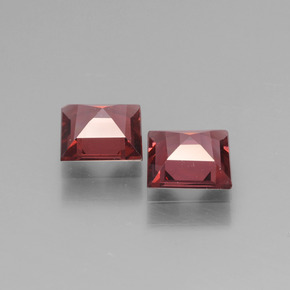 Granato rodolite naturale rosa da  ct, quadrato, VS