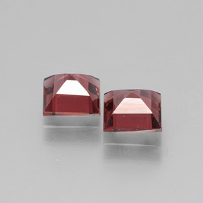 Granato rodolite naturale rosa da  ct, quadrato, VS