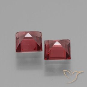 Gemme di Granato rodolite Rosso scarlatto naturale da 1.48 ct, Quadrato, VS