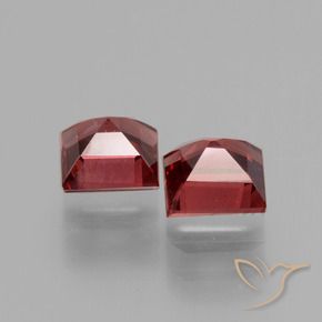 Gemme di Granato rodolite Rosso medio naturale da 1.67 ct, Quadrato, VS