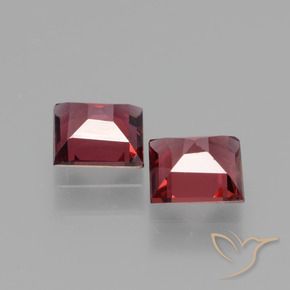 Gemme di Granato Rodolite Rosso Merlot naturale da 1.41 ct, Quadrato, VS