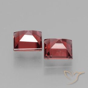 Gemme di Granato rodolite Rosso scarlatto naturale da 1.72 ct, Quadrato, VS
