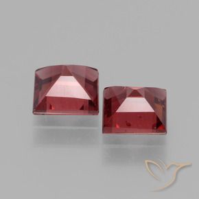 Gemme di Granato rodolite Rosso scarlatto naturale da 1.52 ct, Quadrato, VS