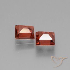 Gemme di Granato rodolite Rosso scuro naturale da 1.45 ct, Quadrato, VS