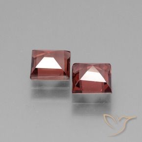 Gemme di Granato rodolite Rosso chiaro naturale da 1.58 ct, Quadrato, VS