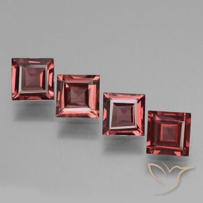 Gemme di Granato rodolite Rosso scarlatto naturale da 2.83 ct, Quadrato, VS