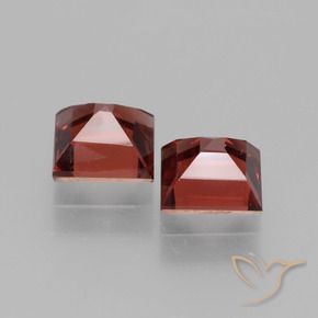 Gemme di Granato rodolite Rosso scuro naturale da 1.65 ct, Quadrato, VS
