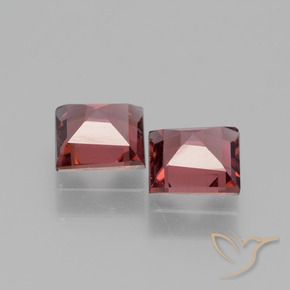 Gemme di Granato rodolite Rosso scuro naturale da 1.40 ct, Quadrato, VS