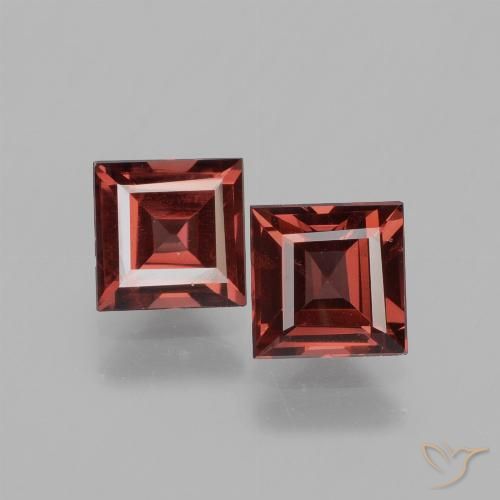 1.52ctw Naturale Rosso scarlatto profondo Granato rodolite, Quadrato, VS